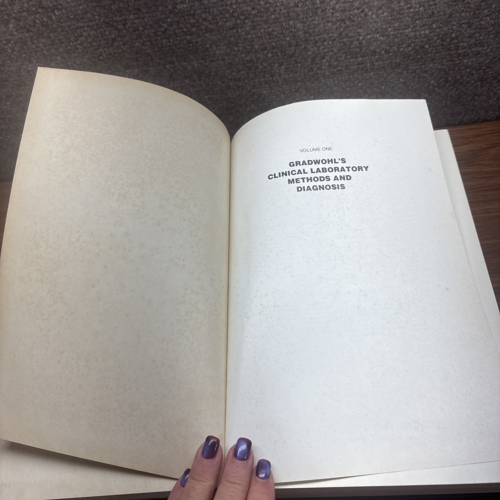 Clinical Laboratory Methods & Diagnosis, Gradwohl, 1980 Hardcover 8th Edition V1 - Picture 15 of 16